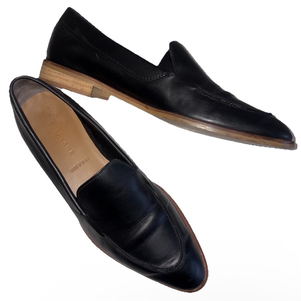 Everlane Black Leather Flats